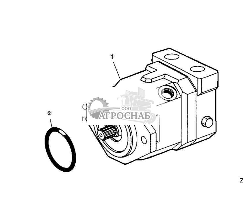 Аксиально-поршневой гидромотор 37 см?, трансмиссия IVLOC™ 